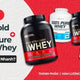 So sánh Whey Gold và 100% Pure Whey: Muốn tăng cơ nhanh chọn loại nào?